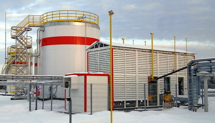 Блочный пункт подготовки газа для энергоцентра Ярегского нефтетитанового месторождения