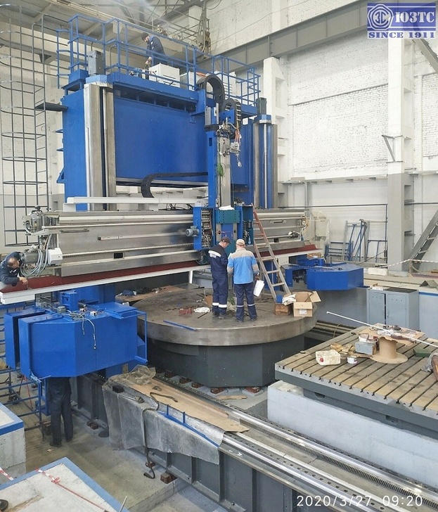 Сборка инновационного обрабатывающего центра VC50 Ganty Machine в цехе ООО "ЮЗТС"