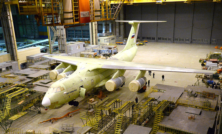 Второй построенный в 2019 году на АО "Авииастар-СП" военно-транспортный самолет Ил-76МД-90А (заводской номер 0203). Ульяновск, октябрь 2019 года (с) АО «Авиастар-СП»
