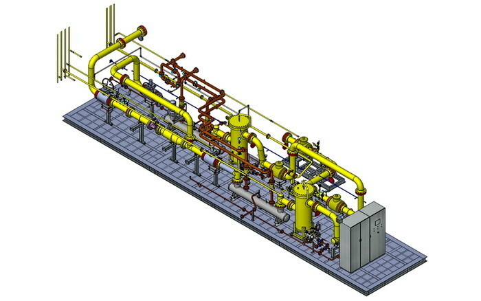 Макет компоновки технологического оборудования ГПС для ПРЭИ на Березовской ГРЭС