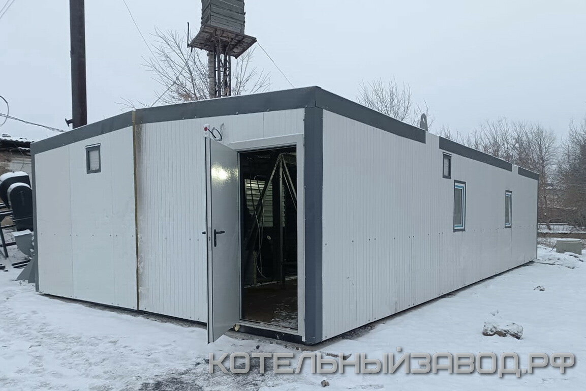 Модульная водогрейная котельная 0,9 МВт в Омской области