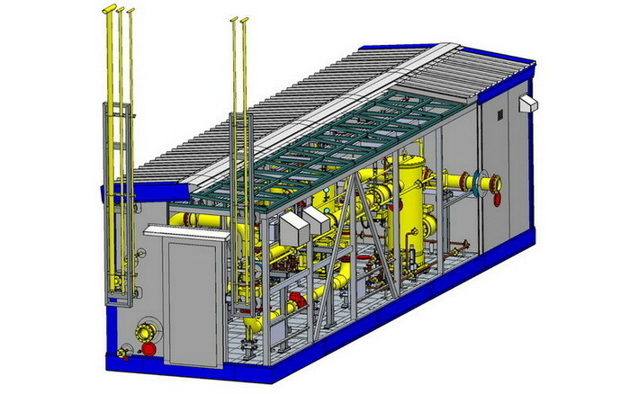 3D-модель пункта подготовки топливного газа