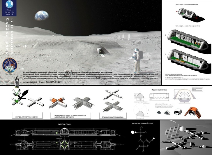 Проект российской лунной базы от разработчиков игры