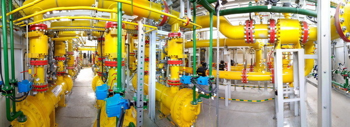 Технологические отсеки многоблочной установки газоподготовки для Прегольской ТЭС