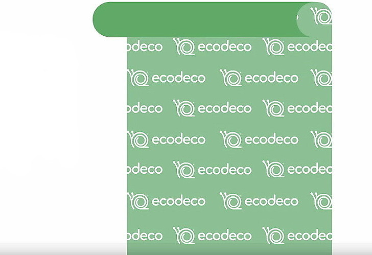 Продукцию «Экодеко» легко узнать по зеленому узору с надписью «Экодеко»