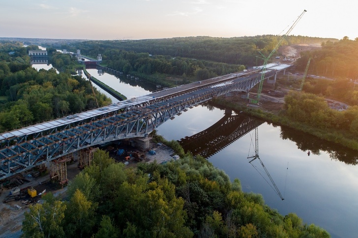 На ЦКАД-3 в Московской области сомкнули мост через канал им. Москвы
