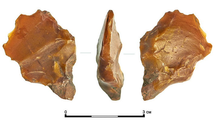 Кремниевый резец эпохи неолита, найденный на Сретенке