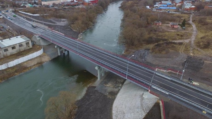 В подмосковном Серпухове открыли мост через р. Нару