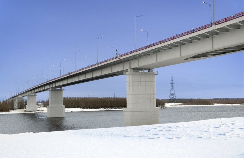 Мост через Вах на автодороге Нижневартовск-Стрежевой