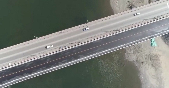 В столице Тувы открылось движение по новой части Коммунального моста через Енисей