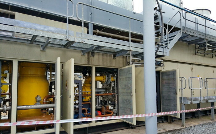 Компрессорная установка №1 в составе ДКС топливного газа