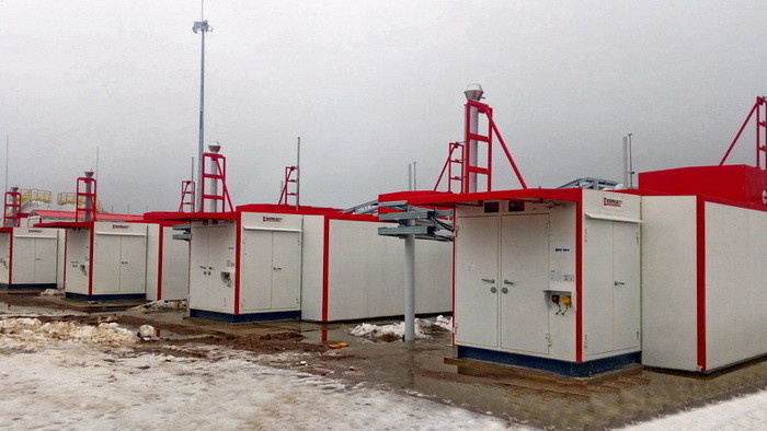 ДКС топливного газа включает 4 компрессорные установки в арктическом исполнении