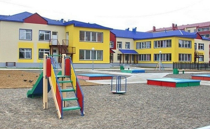 детский сад в процессе строительства