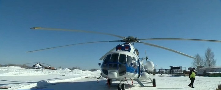 Санитарной авиации Иркутской области передан второй вертолет Ми-8 АМТ
