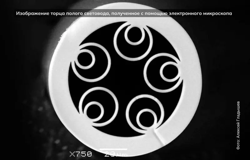 Российские физики первыми в мире сгенерировали лазерное излучение в полых световодах