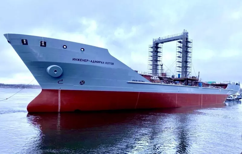 На предприятии ОСК Невском ССЗ спустили на воду танкер Инженер адмирал Котов