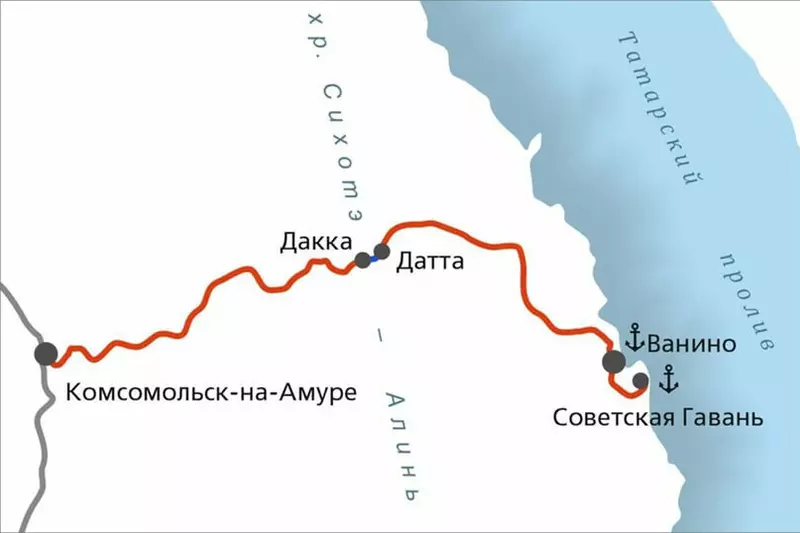 Иллюстрация №2 для поста «РЖД: На перегоне Дакка Датта в Хабаровском крае запущено движение по второму пути»