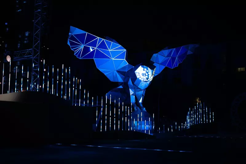 Иллюстрация 6 для новости «Уникальный светомузыкальный фонтан появился в Новом Уренгое»