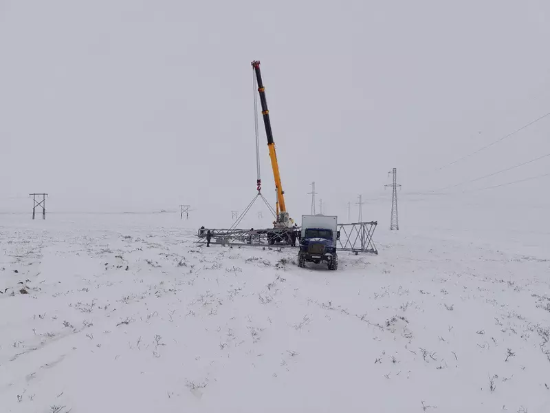 Картинка #4 для «ЛЭП: На второй ЛЭП Певек Билибино смонтирована половина опор»