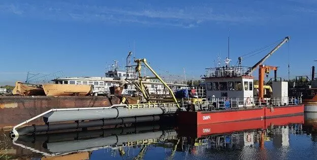 РКО продолжается техническое наблюдение за строительством несамоходного земснаряда проекта 66