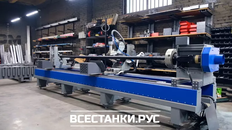 станок ULTRAPLAST SNSP-110-4 для нанесения стеклопластикового покрытия на металлические трубы