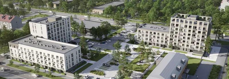 Дизайн-макет микрорайона "Б" в Ноябрьске