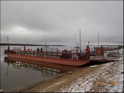 Завершено строительство несамоходного парома проекта СТ
