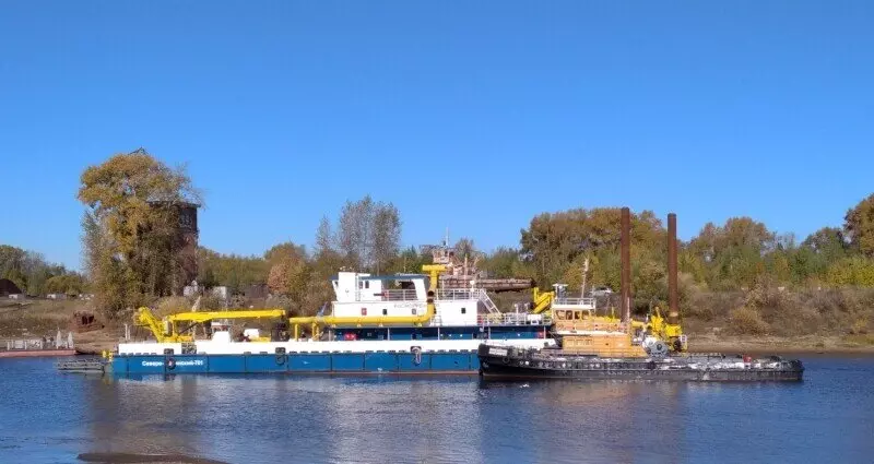 Новый земснаряд Северо Двинский 701 вышел на трассы Волго Каспийского морского судоходного канала