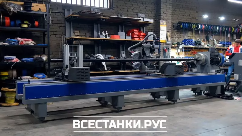 Станок для нанесения стеклопластикового покрытия на металлические трубы ULTRAPLAST SNSP-110-4