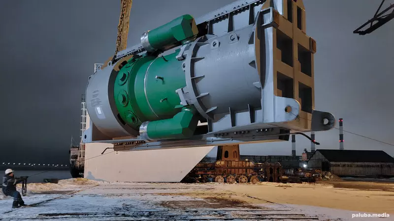На Балтийский завод доставили второй реактор РИТМ 200 для ледокола Чукотка проекта 22220