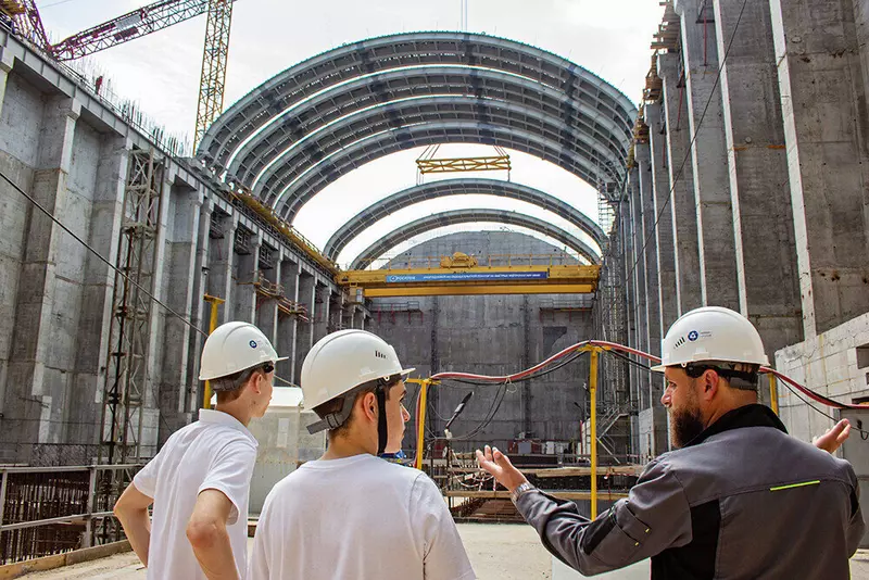 Купол собрали из 22 арок