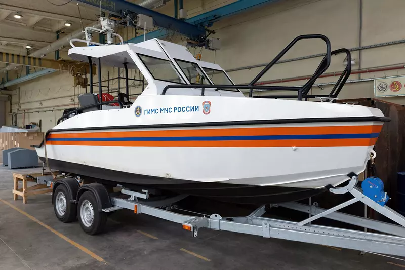 Иллюстрация #2 для новости «судостроение: На ССЗ Вымпел завершены испытания головного катера для МЧС»