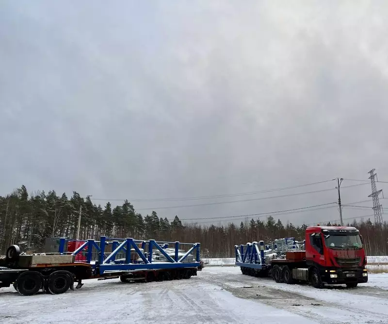Картинка №4 для «строительство новых блоков: На стройплощадку энергоблоков 7 и 8 Ленинградской АЭС 2 доставлено первое оборудование»