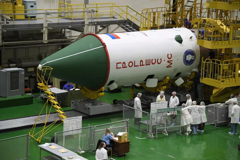 Проведены авторский осмотр и накатка головного обтекателя ТГК Прогресс МС 24