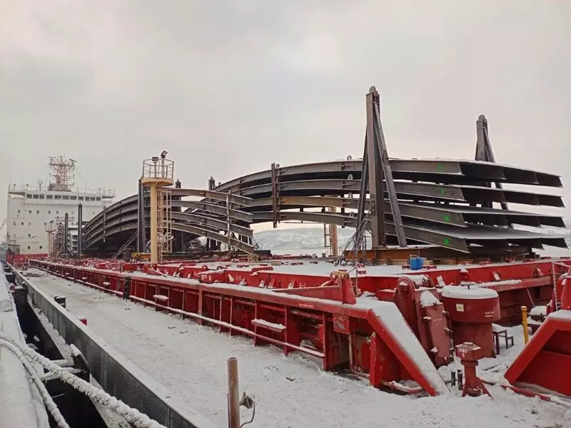 Иллюстрация №4 для «инфраструктурные проекты в Арктической зоне: Новая уникальная погрузочно разгрузочная операция выполнена в ММТП»
