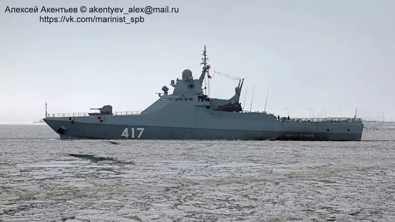 Патрульный корабль Виктор Великий вышел в море для проведения испытаний