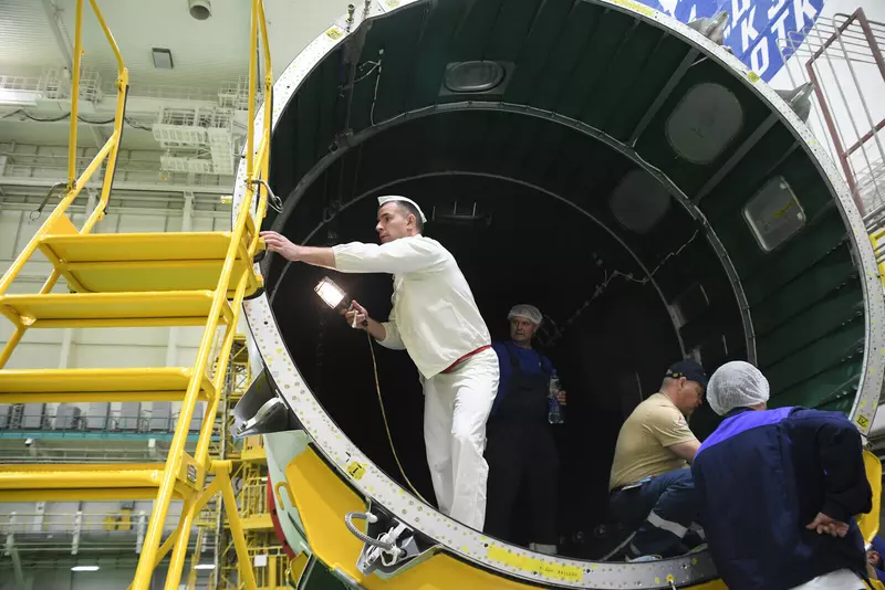 Картинка #12 для публикации «Проведены авторский осмотр и накатка головного обтекателя ТГК Прогресс МС 24»