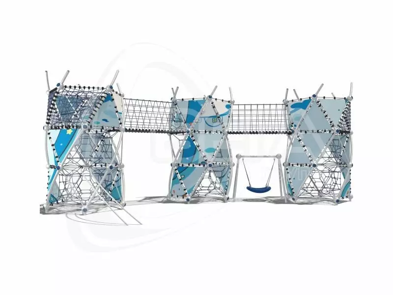 #2 для статьи «детские площадки: Канатный комплекс ДНК Парус является безопасной альтернативой лазанию по деревьям»