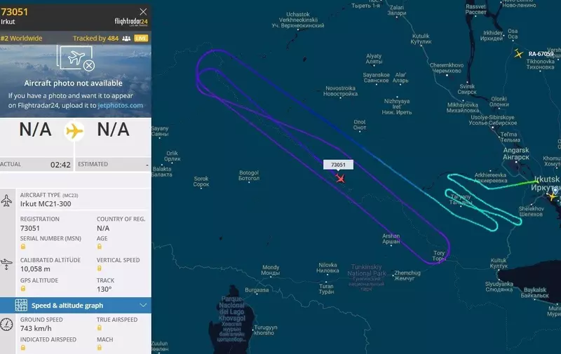 Фото #2 для публикации «МС-21-310: Ремоторизированный первый опытный самолёт МС 21 совершил первый полёт»