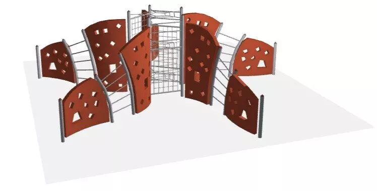 Игровой комплекс Мрамор предназначен для большой компании детей