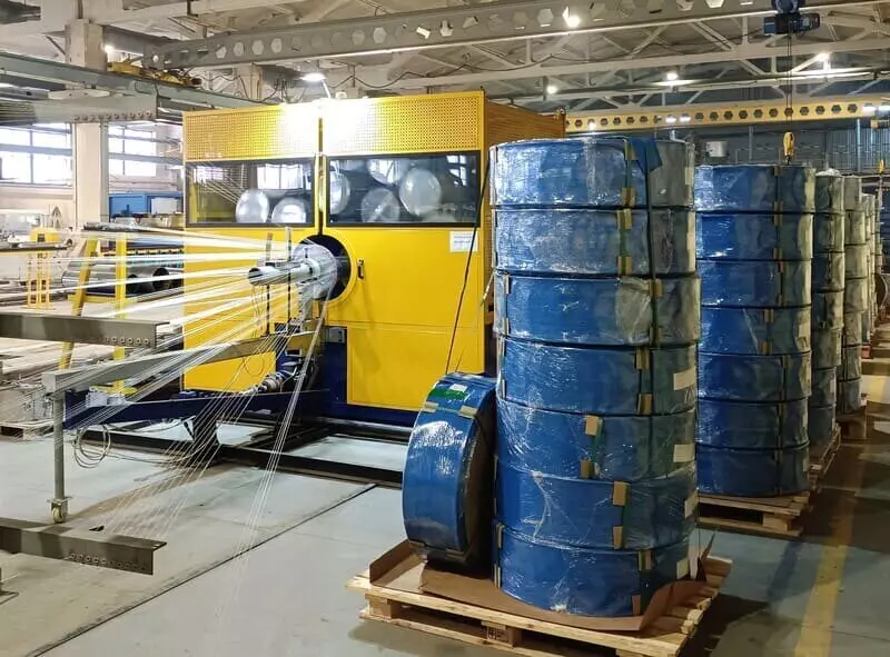 Производство поливного рукава ПОЛИФЛЭТ на Новомосковском заводе полимерных труб