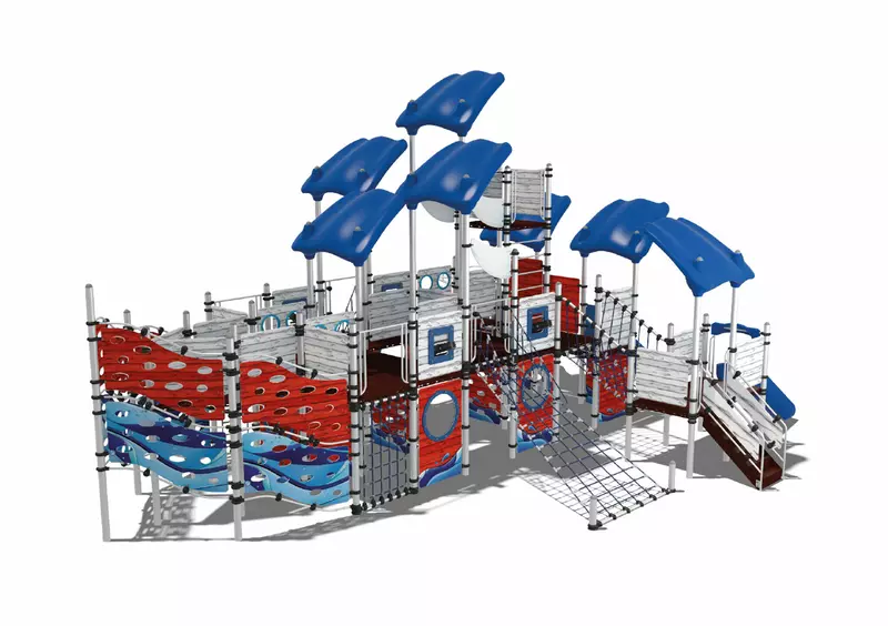 Детский городок Корабль капитана Блада подходит для огромной компании