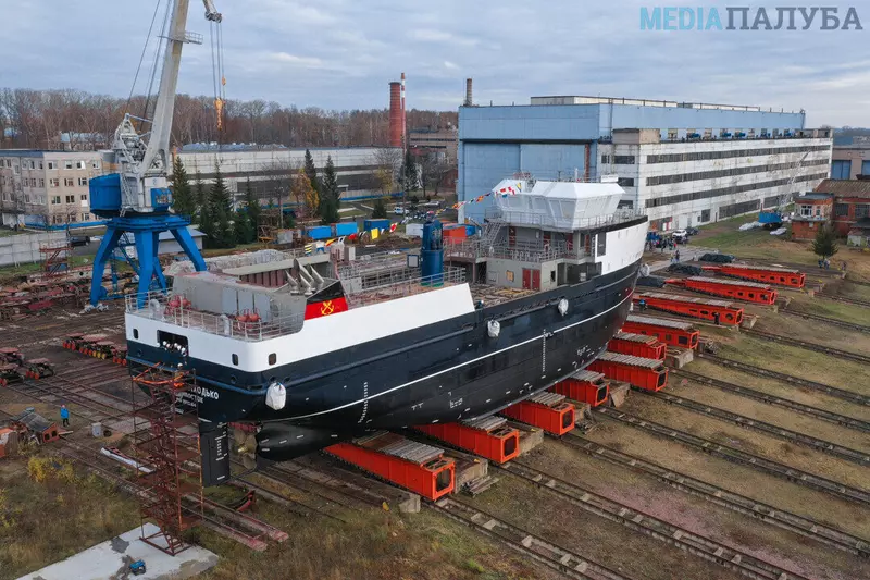 Иллюстрация 3 для новости «Судостроение: Как проходил спуск краболова Сергей Приходько на Верфи братьев Нобель»