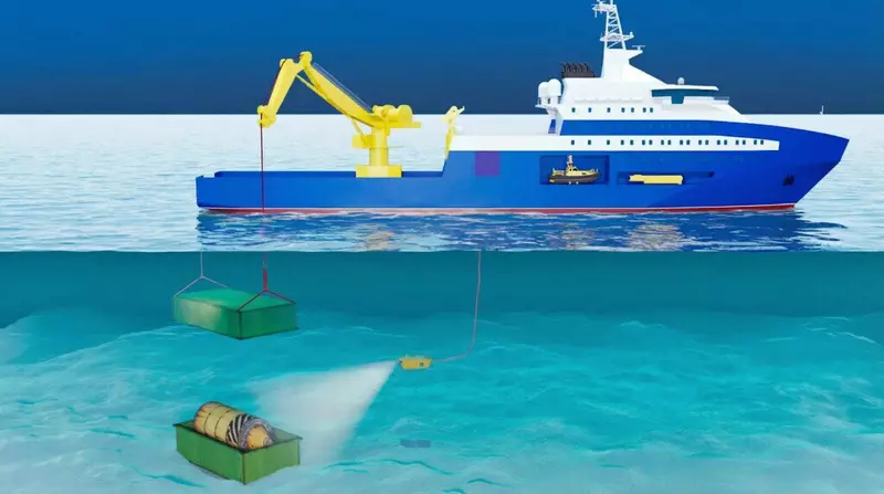 Изображение 1 для «Перспективные разработки: ОСК представила перспективное судно для локализации опасных объектов на морском дне»