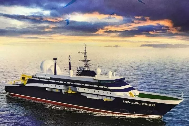 Спущено на воду судно Вице адмирал Буриличев проекта 22011