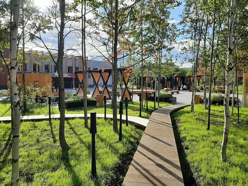 Сквер городского дома культуры (фото автора)