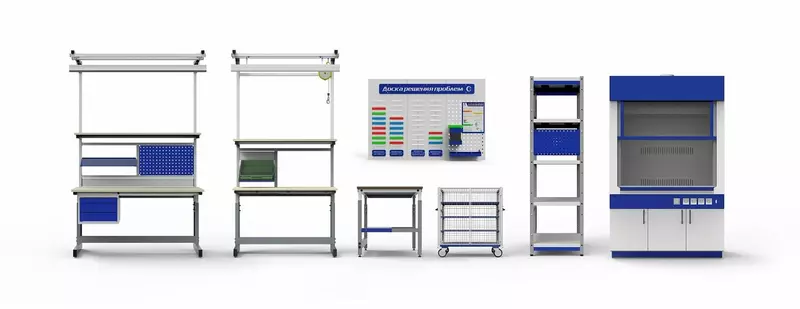 Холдинг Росэл представил новую линейку промышленной мебели для радиоэлектронной отрасли