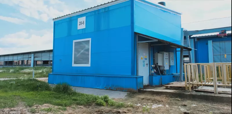 Шкаф управления на месте установки