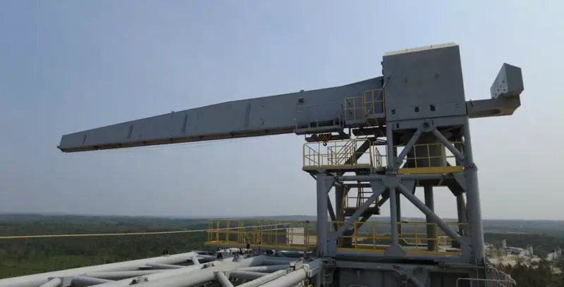 Фото #1 для поста «Космонавтика: На стартовом комплексе ракеты Ангара на Восточном начались автономные испытания трех систем»