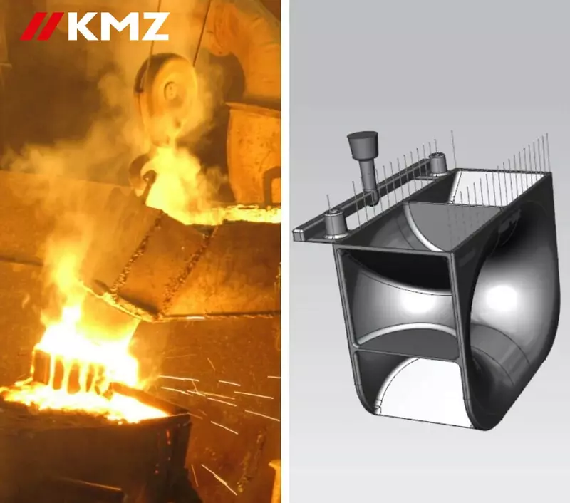 КМЗ разработал новую технологию литья буксирного клюза